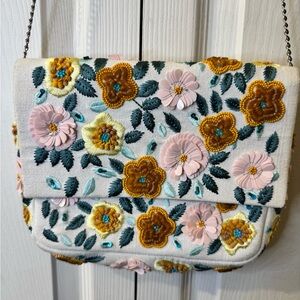 Lulu's Floral Beaded and Embroidered crossbody.